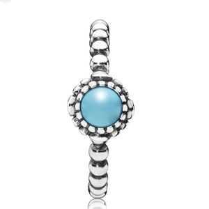 Pandora Turquoise Birthstone Ring
